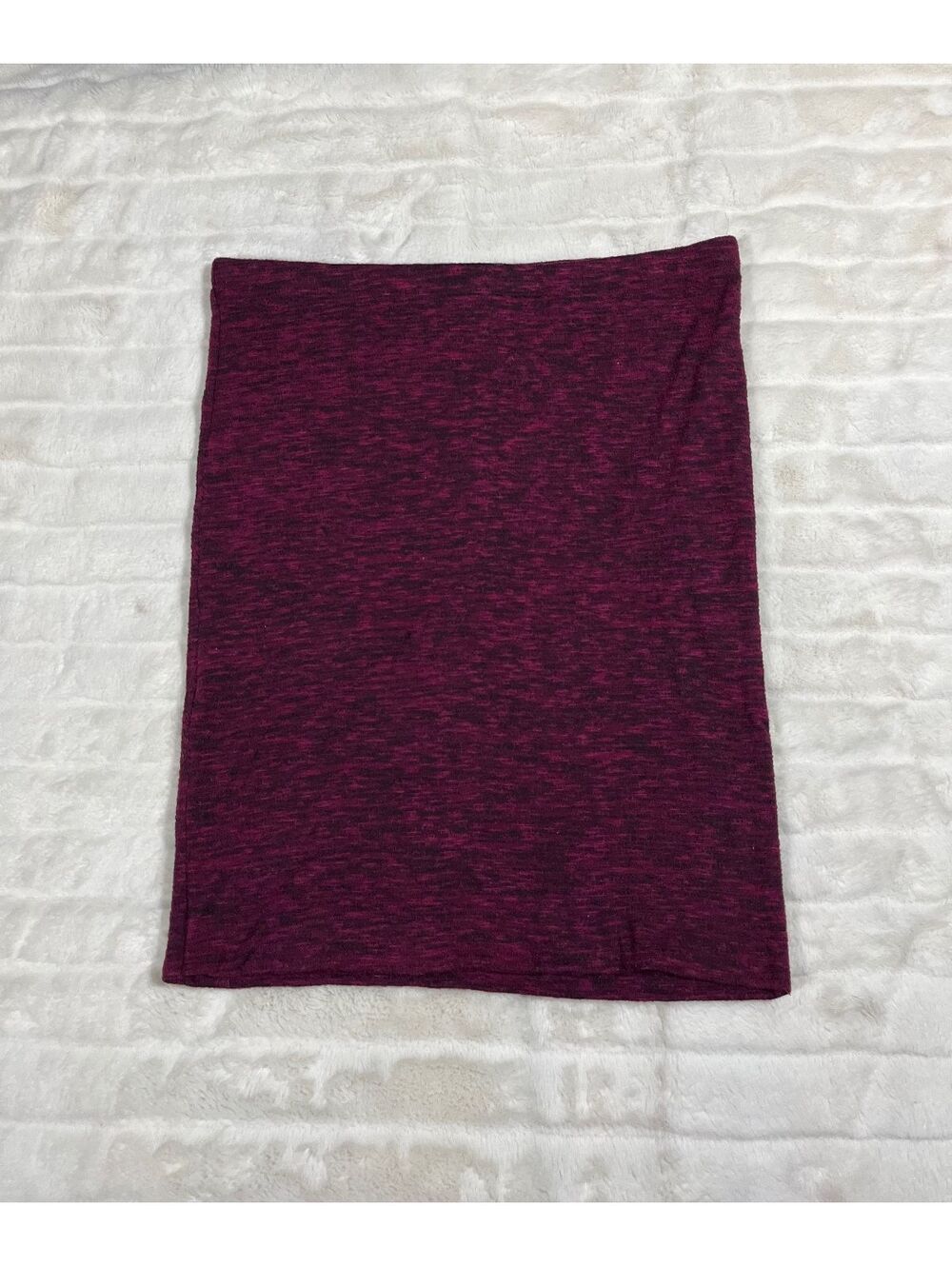 Express L 2016 Bandage Red Wine Stretchy Pull On Jersey Comfy Fall Punk Skirt